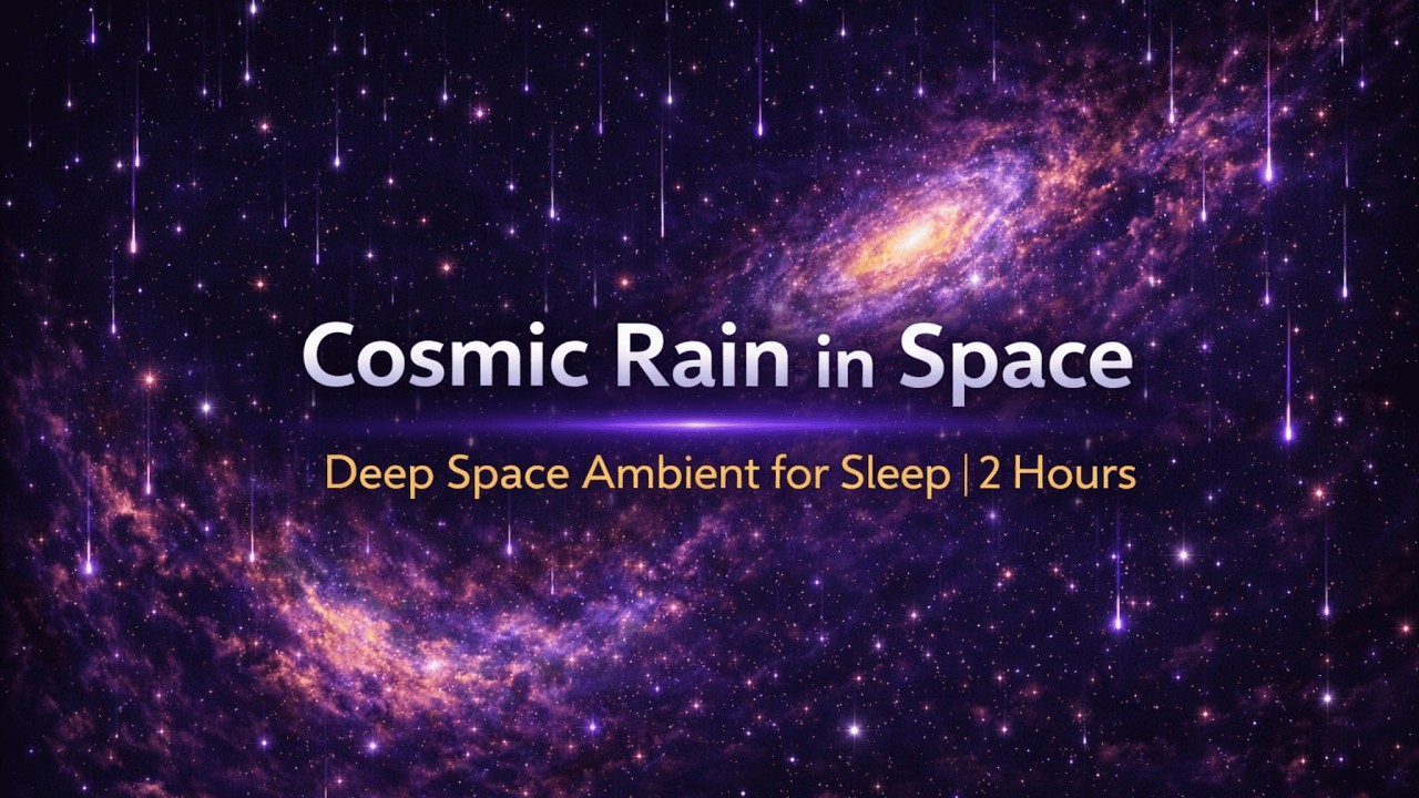 Space Rain Ambience – Relaxing Cosmic Sounds | 2 Hours