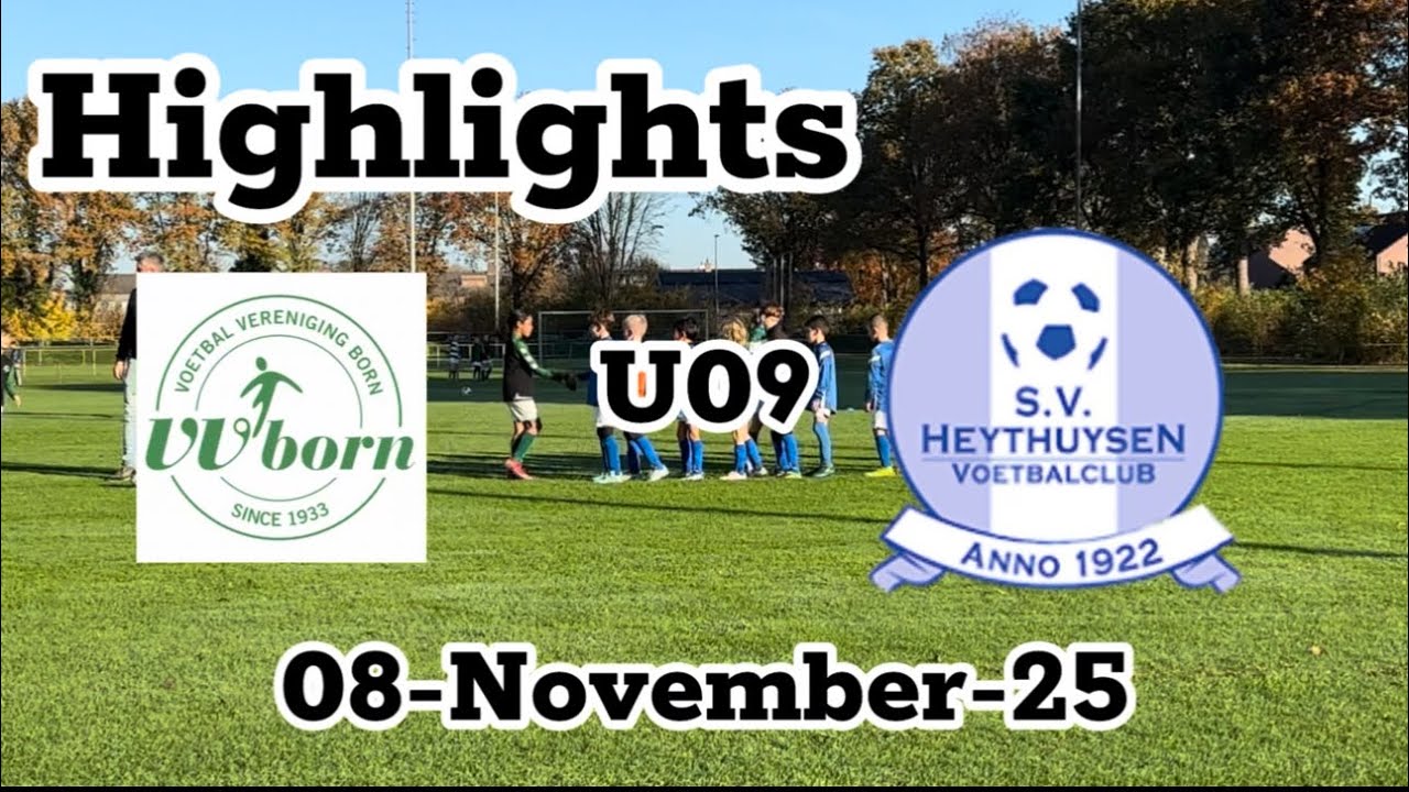 Highlights VV Born vs.  SV Heythuysen U09 