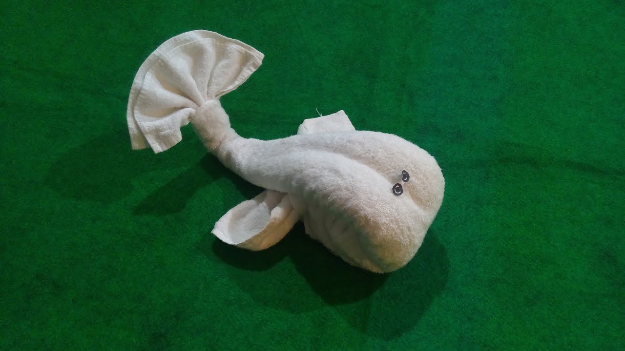 How to Fold Towels Into a Whale | Easy Marine Whale Towel Art
