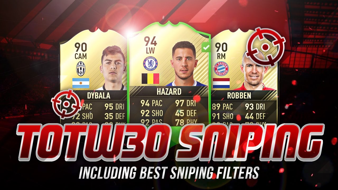 FIFA 17 - NEW TOTW 30 LIVE SNIPING! BEST SNIPING FILTERS FOR INSANE PROFIT!! SNIPING NEW LEGENDS!