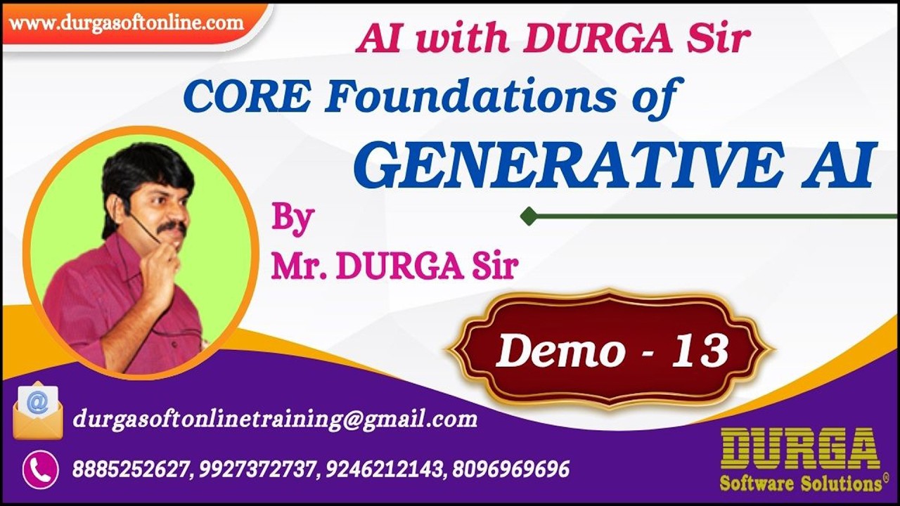 AI with DURGA Sir tutorials || Demo - 13 || by Mr. DURGA Sir On 24-01-2026 @7PM (IST)