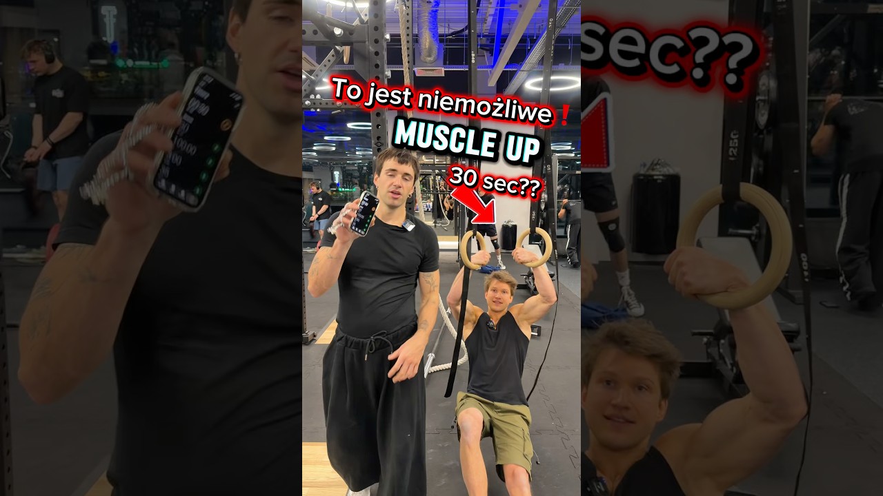 Muscle up trwający 30s?? To Niemożliwe❗️#muscleup #kalistenika #sport #fitnes #trening