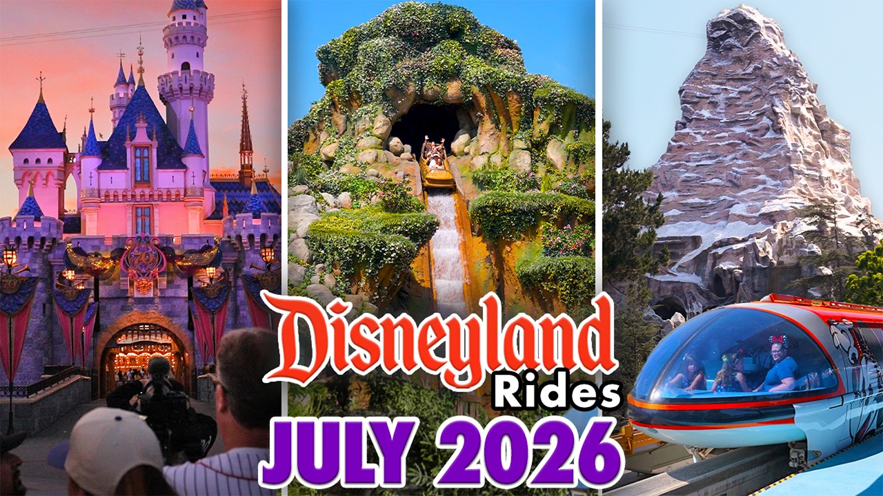 Disneyland Rides - July 2026 POVs [4K 60FPS]