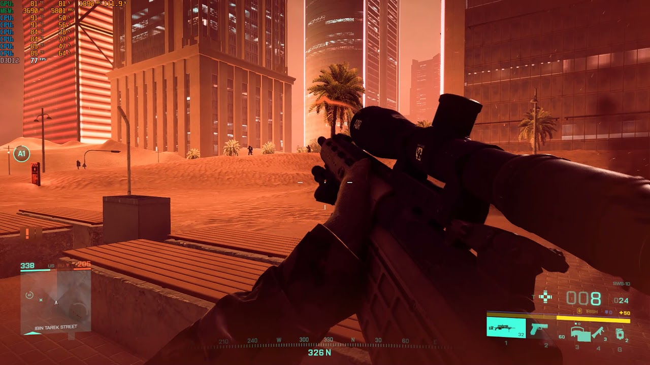 Battlefield 2042 On msi GL75 Leopard (10750h and rtx 2070)