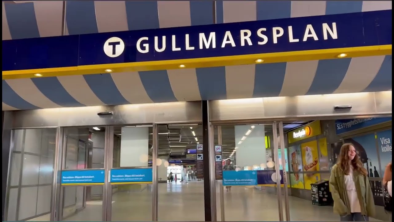 Sweden,Stockholm , Gullmarsplan metro station