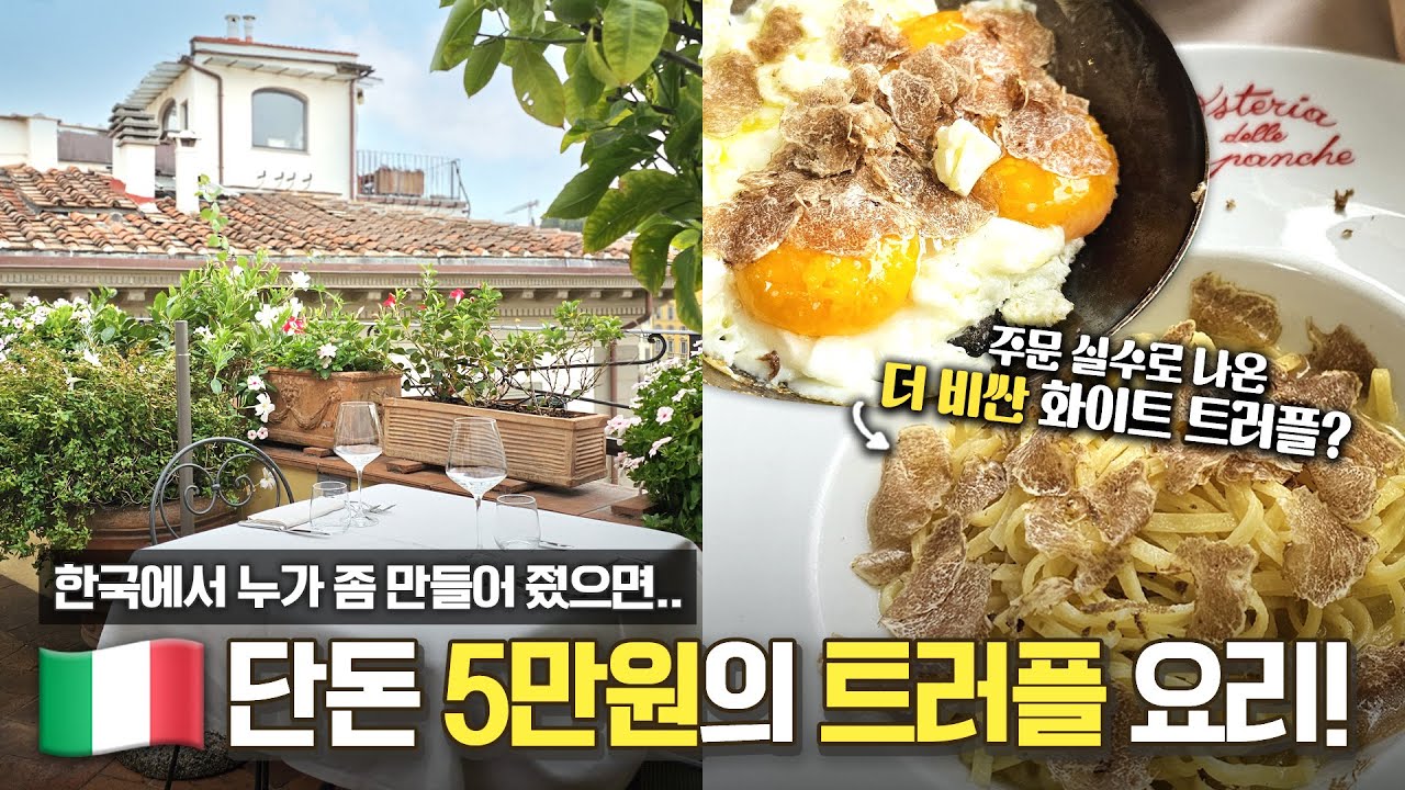 단돈 5만원짜리 프리미엄 트러플 요리가 있다? 피렌체 가시면 꼭 들려야할 곳ㅣOsteria Tre Panche