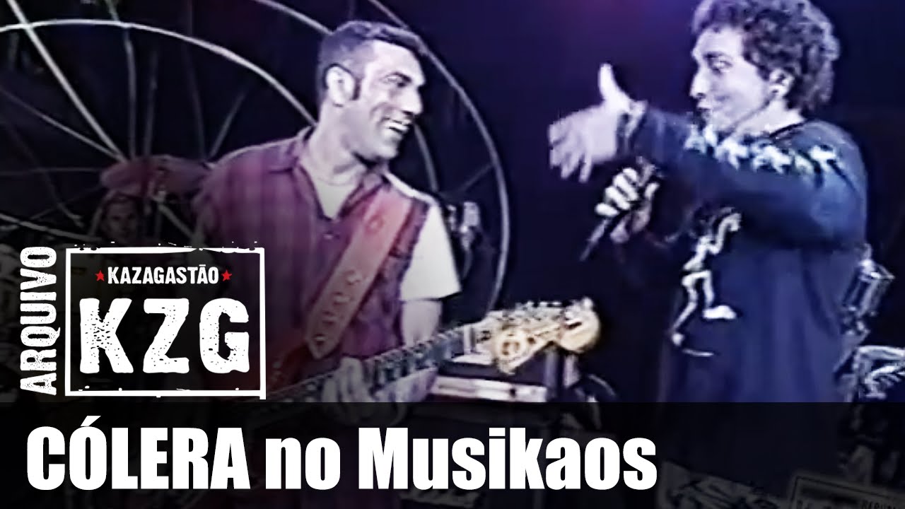 CÓLERA no Musikaos (26/9/2000) - Arquivo KZG  - apresentado por Gastão Moreira