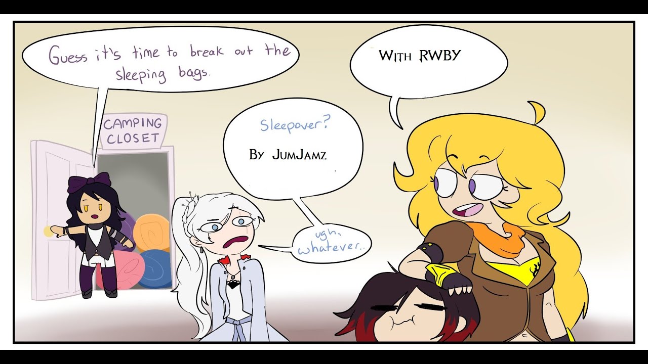 Sleepover With RWBY part 1 by Jumjamz (RWBY Comic Dubs)