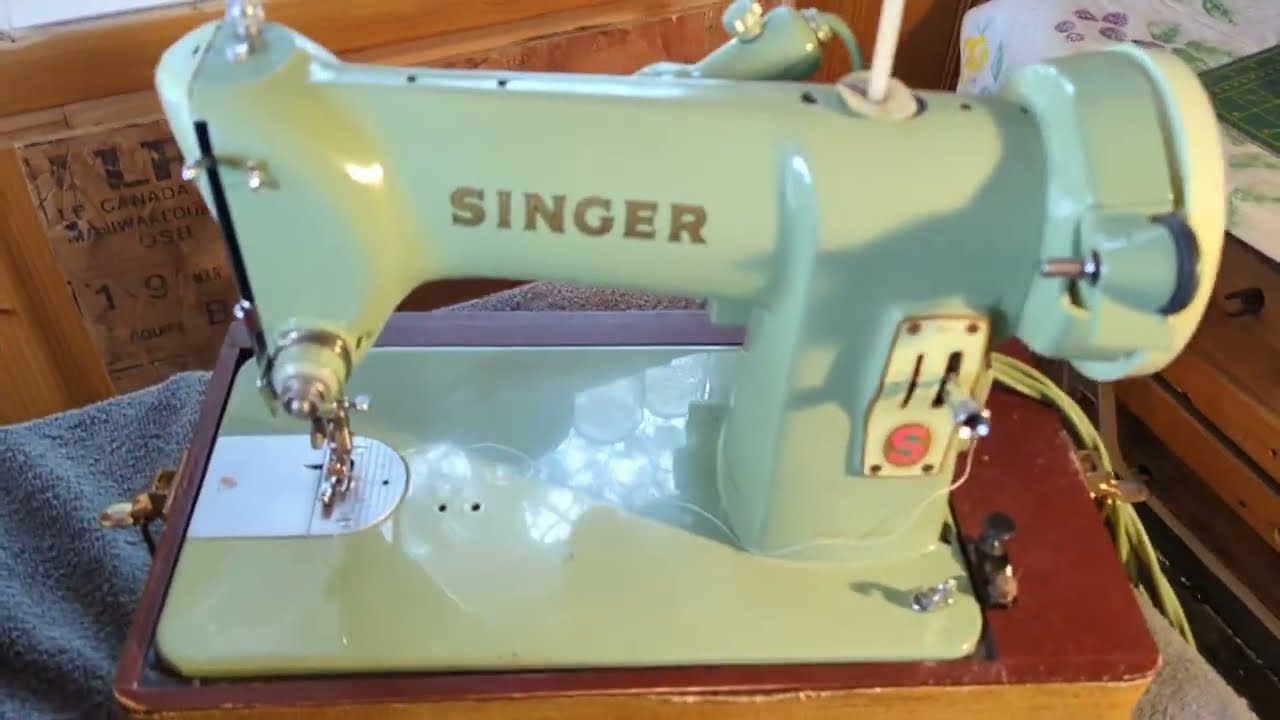 51- Partie # 1. Machine à coudre ; Singer 185J Restauration complète.