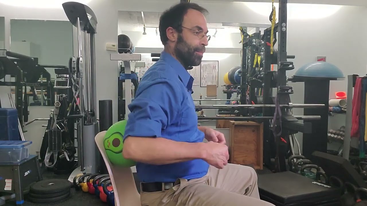 Cervical retraction extension with ball thoracic fulcrum for increasing range progression