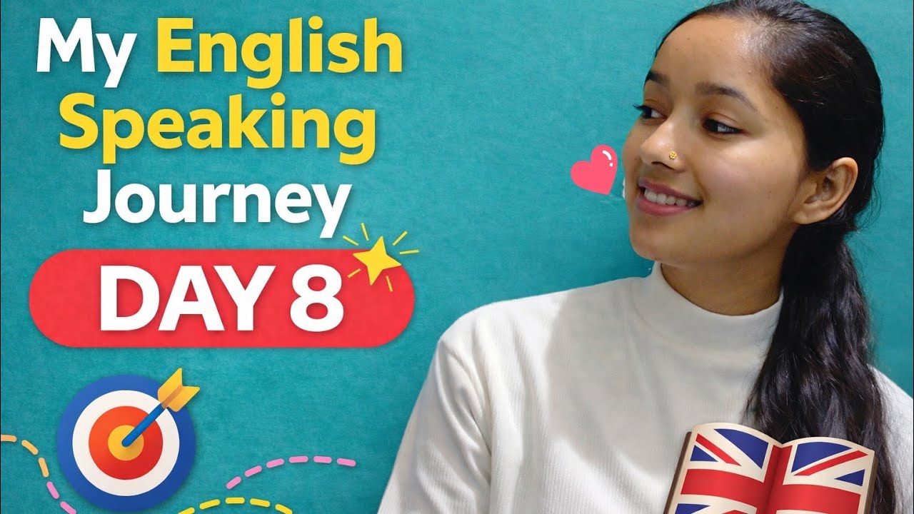Today is day 8 of my English learning journey 💓#viral #englishspeakingjourney #english 