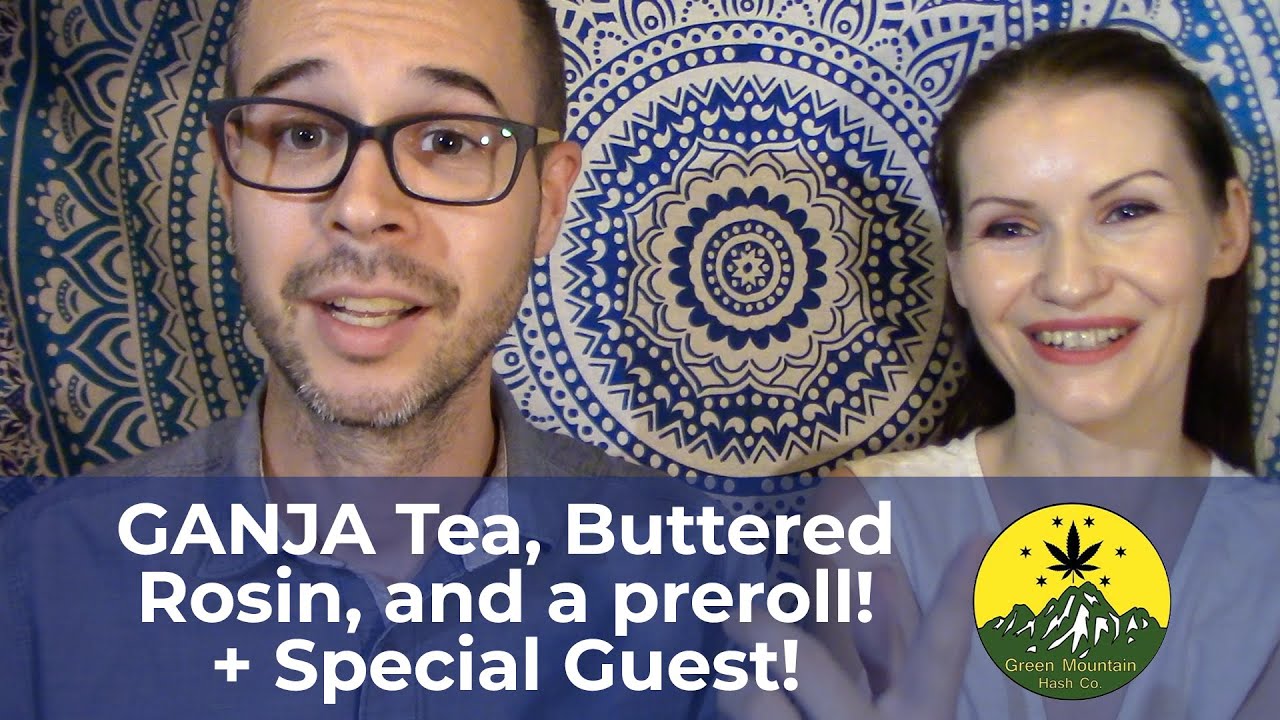 BUTTERED ROSIN & special guest! CBD Hash/flower preroll! | Green Mountain Hash | GANJA TEA | Ep. 39