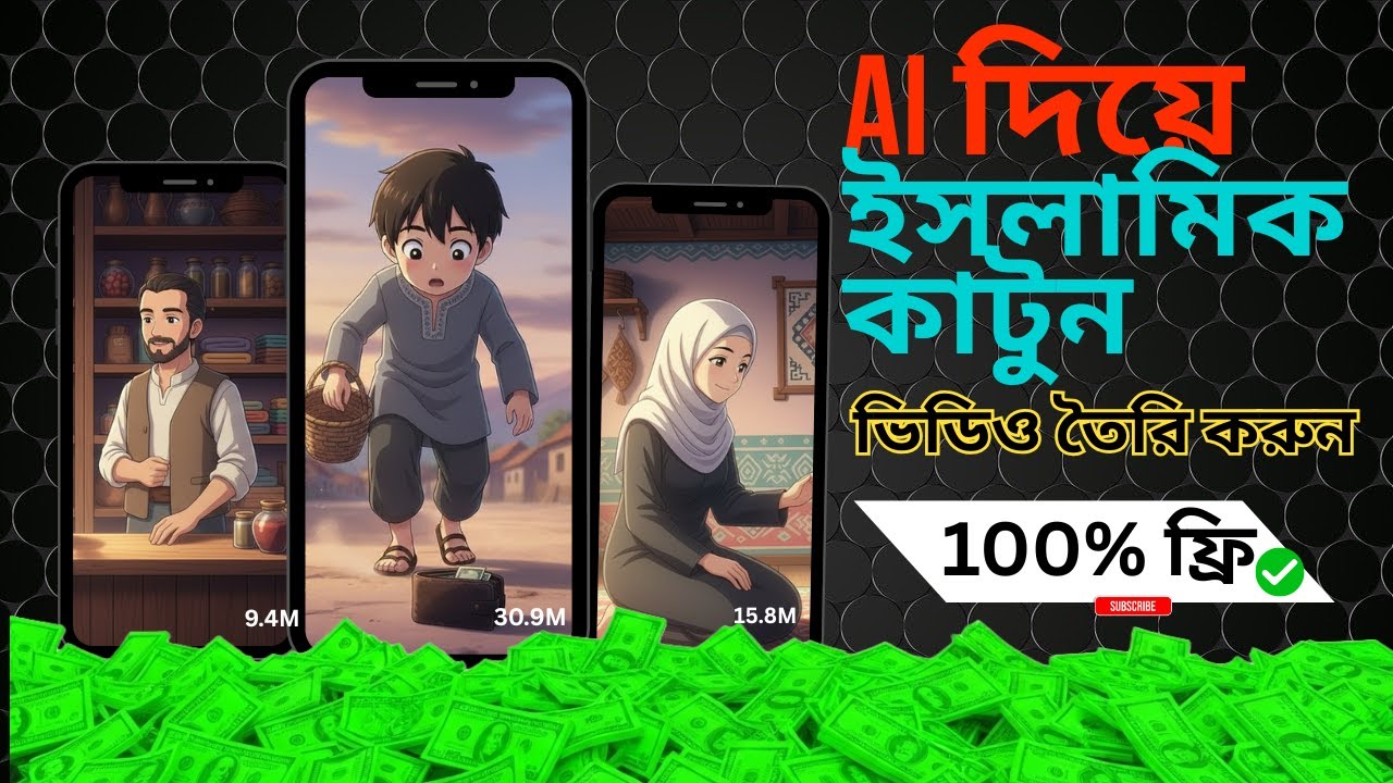 AI দিয়ে ইসলামি অ্যানিমেশন ভিডিও বানিয়ে কিভাবে ইনকাম করবেন? | AI Islamic Animation Income | Bangla