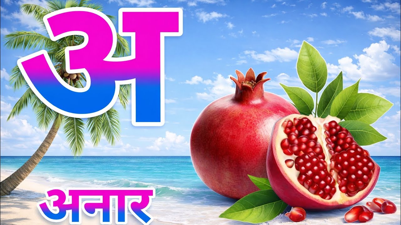 अ से अनार | आ से आम | अ से ज्ञ तक हिंदी वर्णमाला | a se anar | क से कबूतर Hindi Varnmala |  for Kids