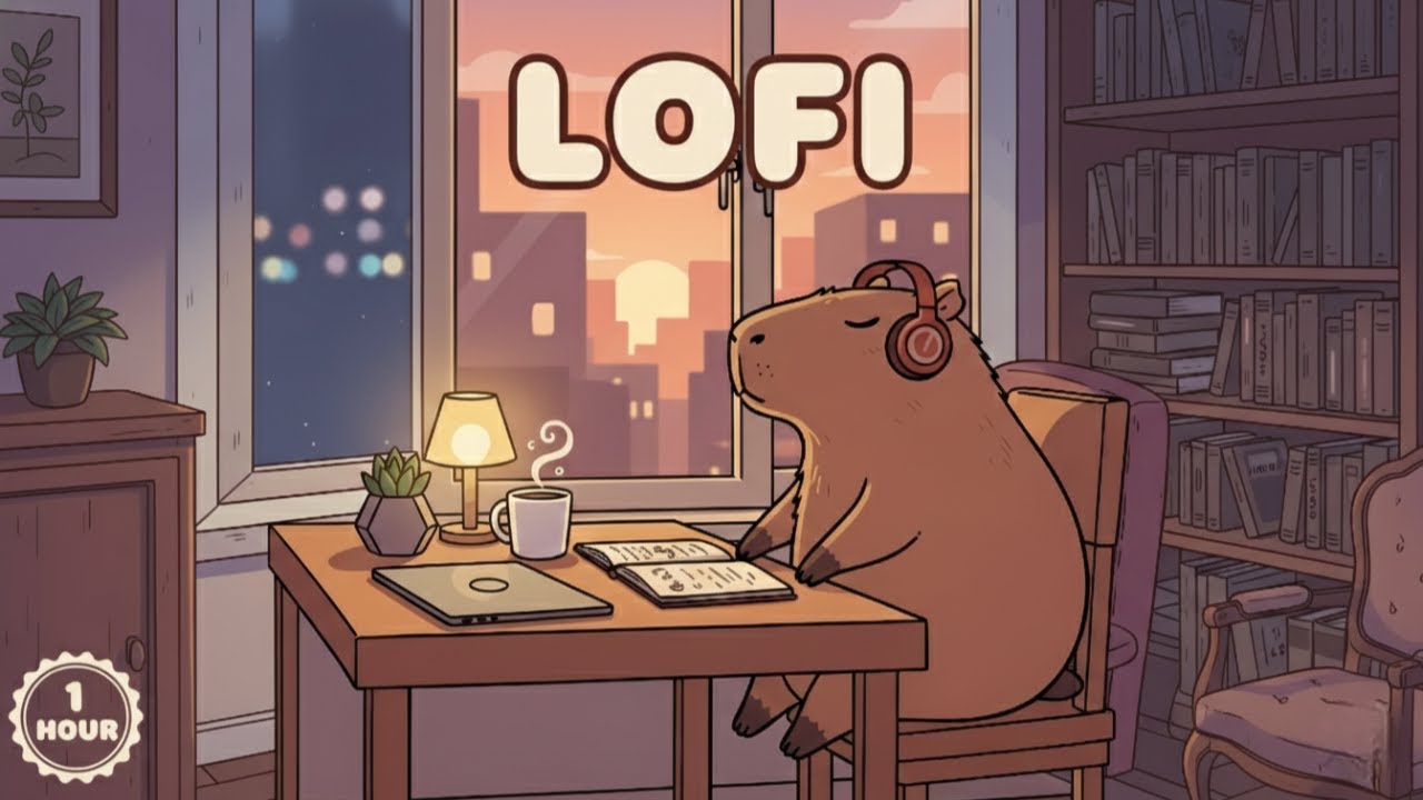 lofi hip hop radio - beats to relax/study with Capybara 🌿