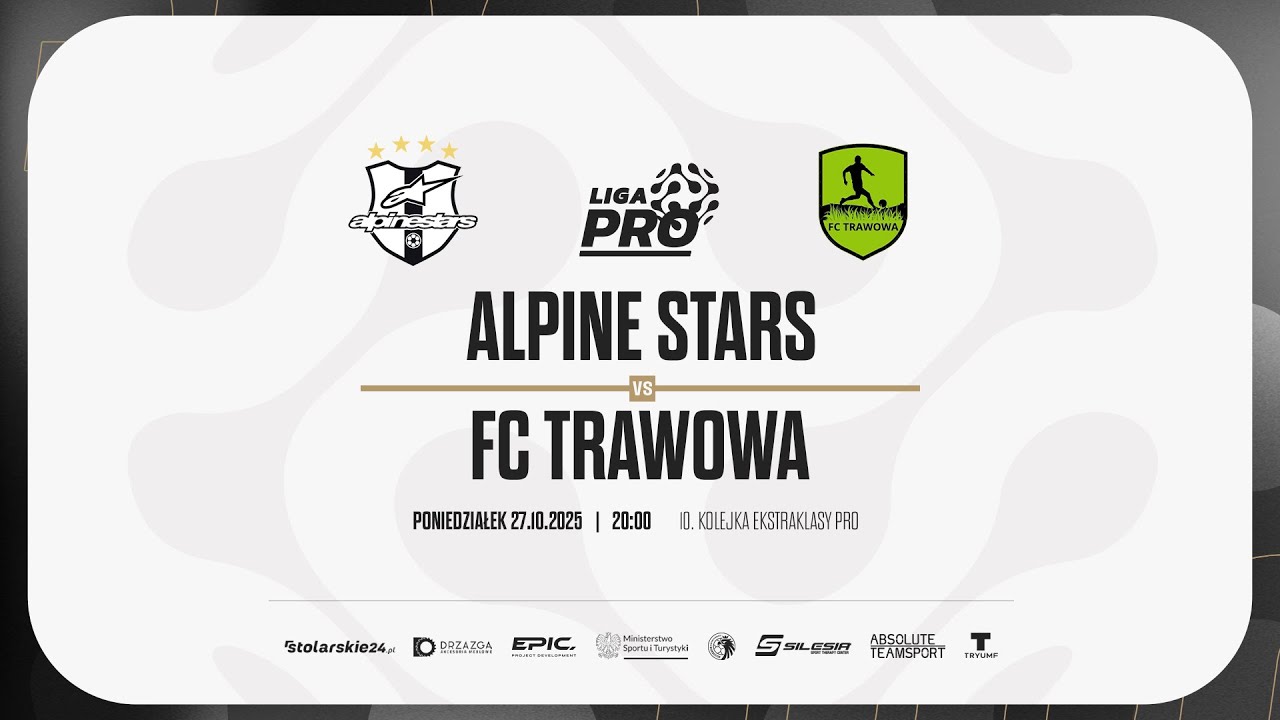 ALPINE STARS - FC TRAWOWA | PRO LIGA, Sezon Jesień 2025 - 27.10.2025