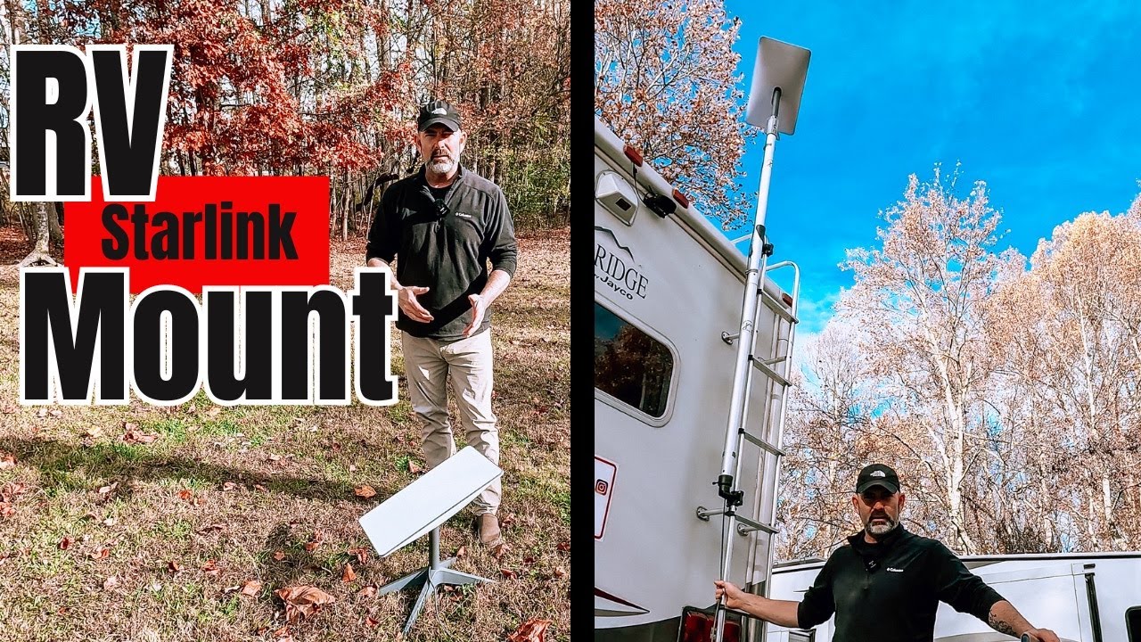 HOW TO MOUNT STARLINK TO YOUR RV LADDER