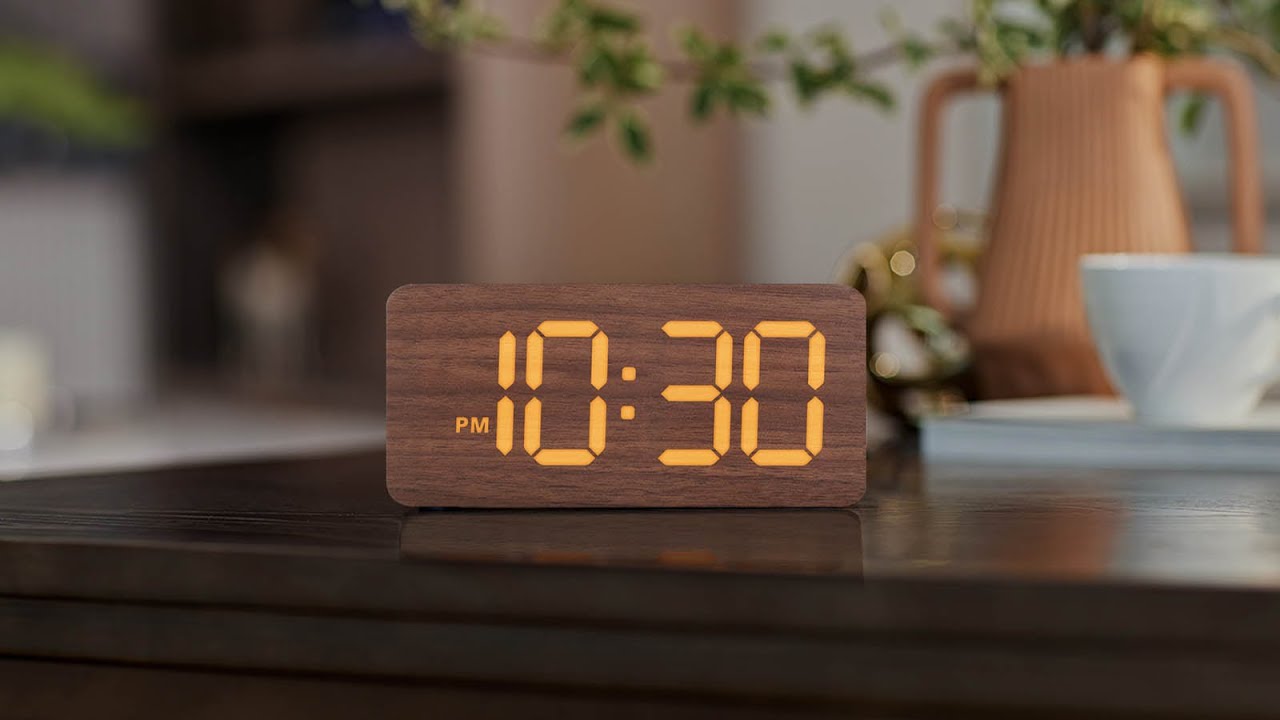 How to Use uscce Wooden Digital Alarm Clock - M01