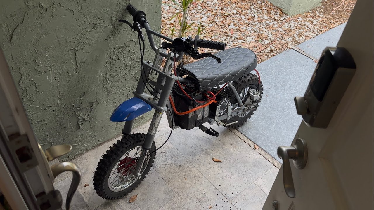 Razor MX350 - Ext. Swingarm, Brake Adapter & SX500 Fork Spacing; 10” Wheels-EC4P-Votol EM85-72v24ah