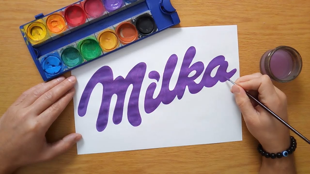 How to draw a Milka logo