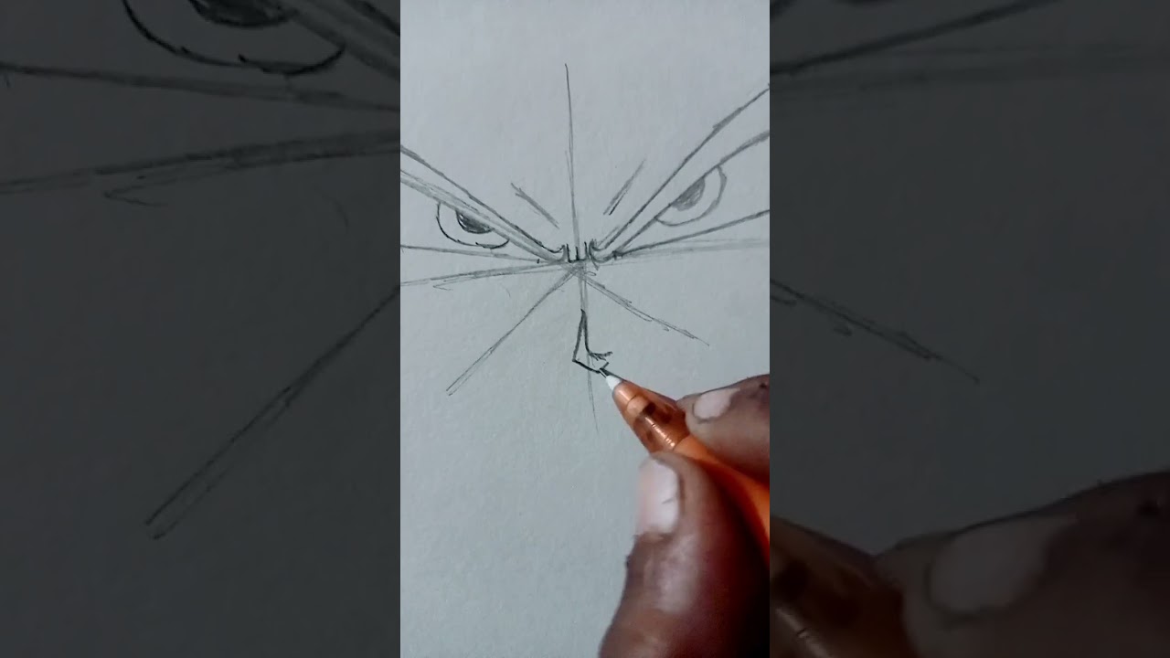 how to draw goku master Ultra instinct # dragon ball  #dbs # viral short #trending