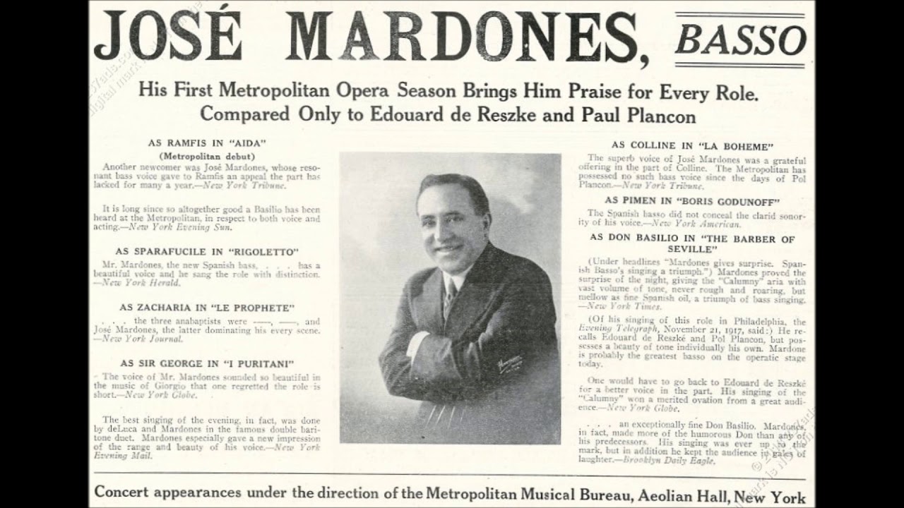 Jos&eacute; Mardones - &laquo;Dulce af&aacute;n sent&iacute; al volver a verla aqu&iacute;&raquo; (&ldquo;Alma navarra&rdquo;, 1929)