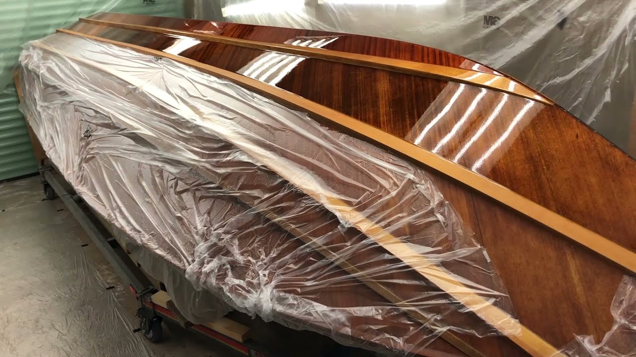 34. Tremlett 18. Final rubdown and coat of Epifanes Clear Varnish with Extra UV- Filter
