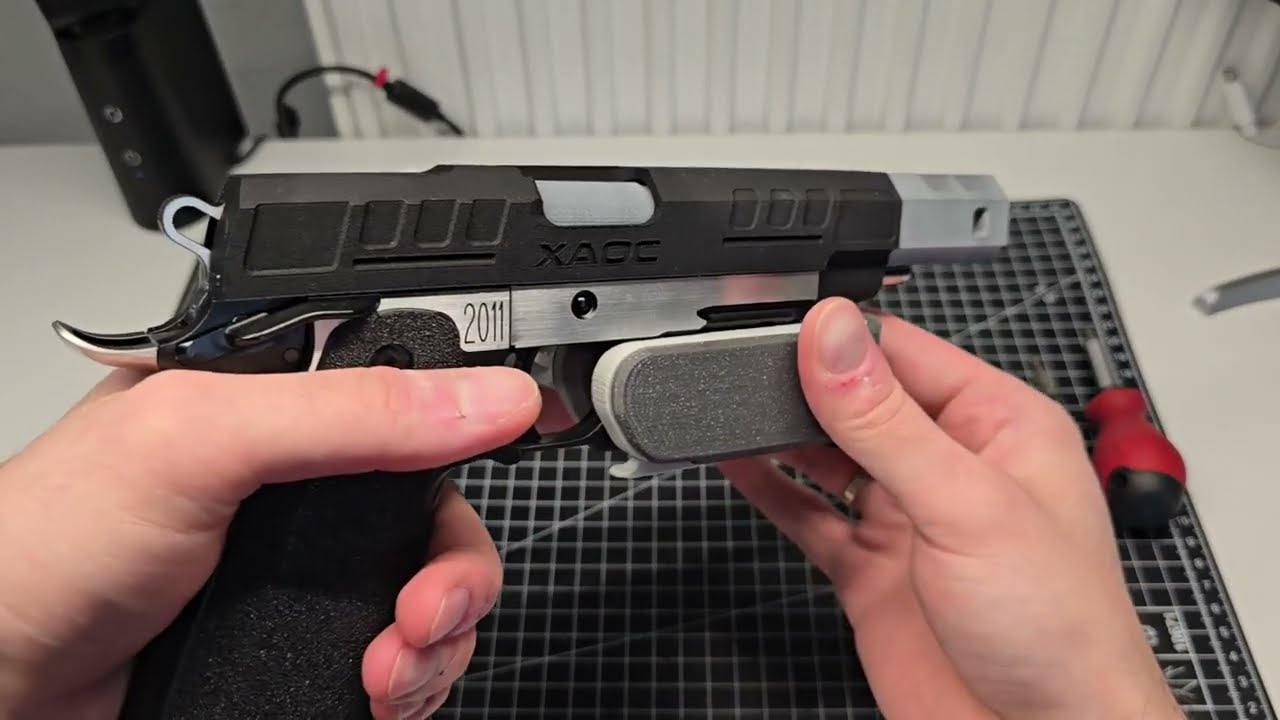 3D Printed Airsoft Competition Speed Holster for Hi-Capa 2011 IPSC/Action Air