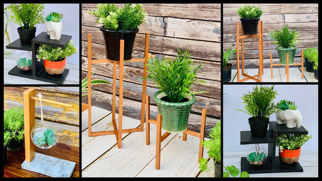 5 Unique & Inexpensive DIY Plant Stand & Hanger Ideas|gadac diy|Home Decorating Ideas Handmade|decor