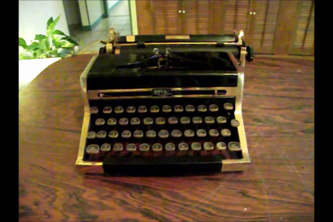 Gold-Plated Royal Quiet Deluxe Typewriter