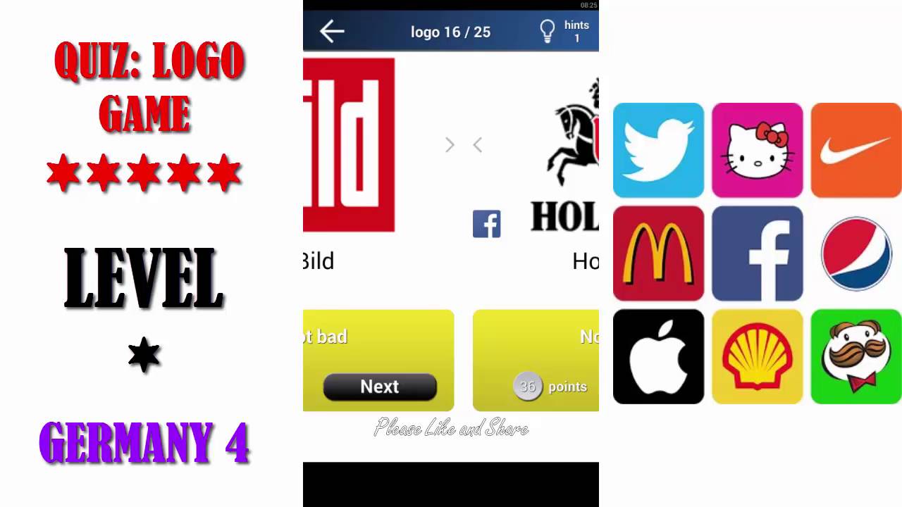Quiz: Logo Game Germany 4 - All Answers - Walkthrough ( By Lemmings at work )