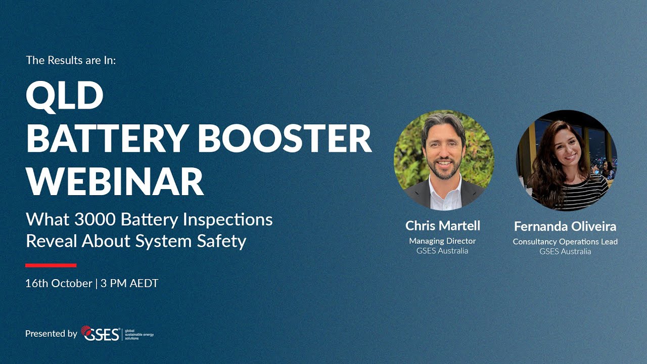 QLD Battery Booster Webinar Recording | Global Sustainable Energy Solutions Australia