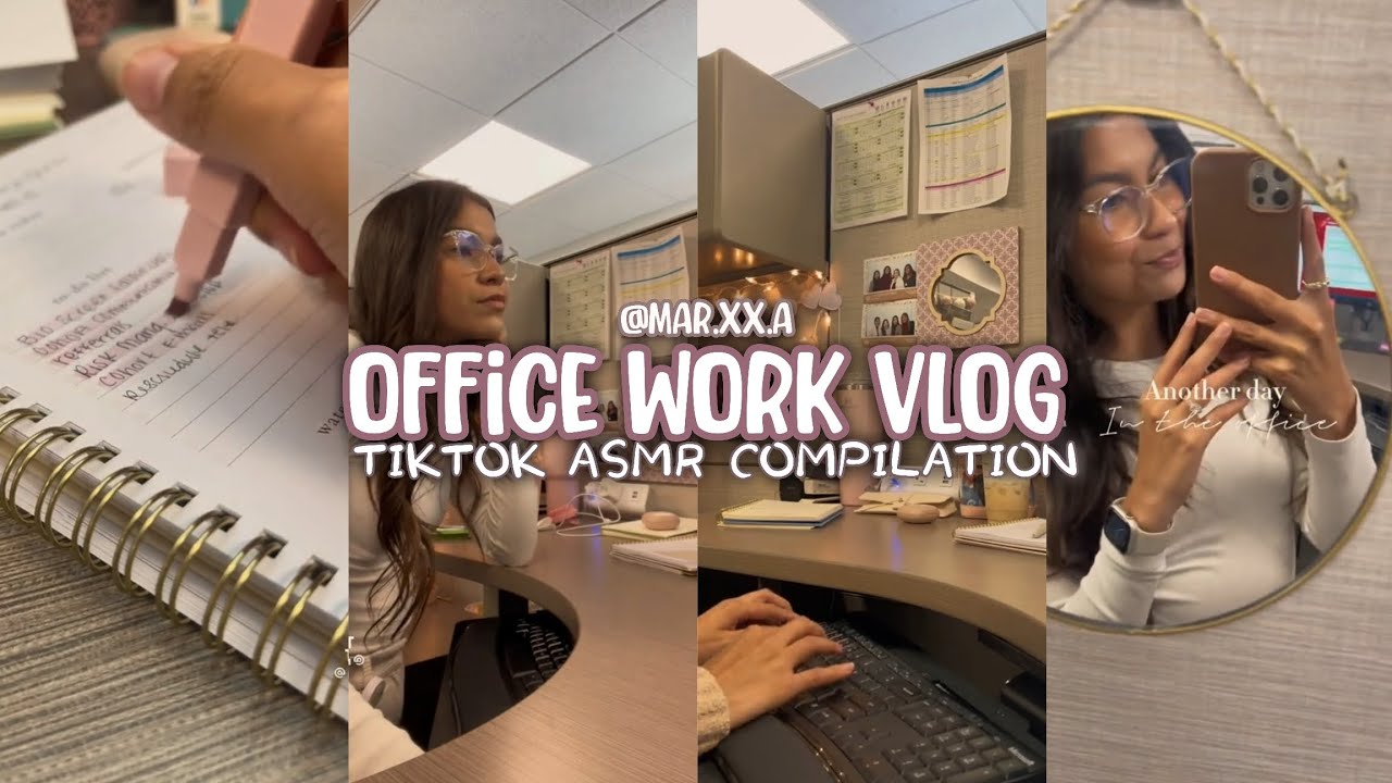Office Work Vlog ASMR #2 | TikTok ASMR Compilation 🖇