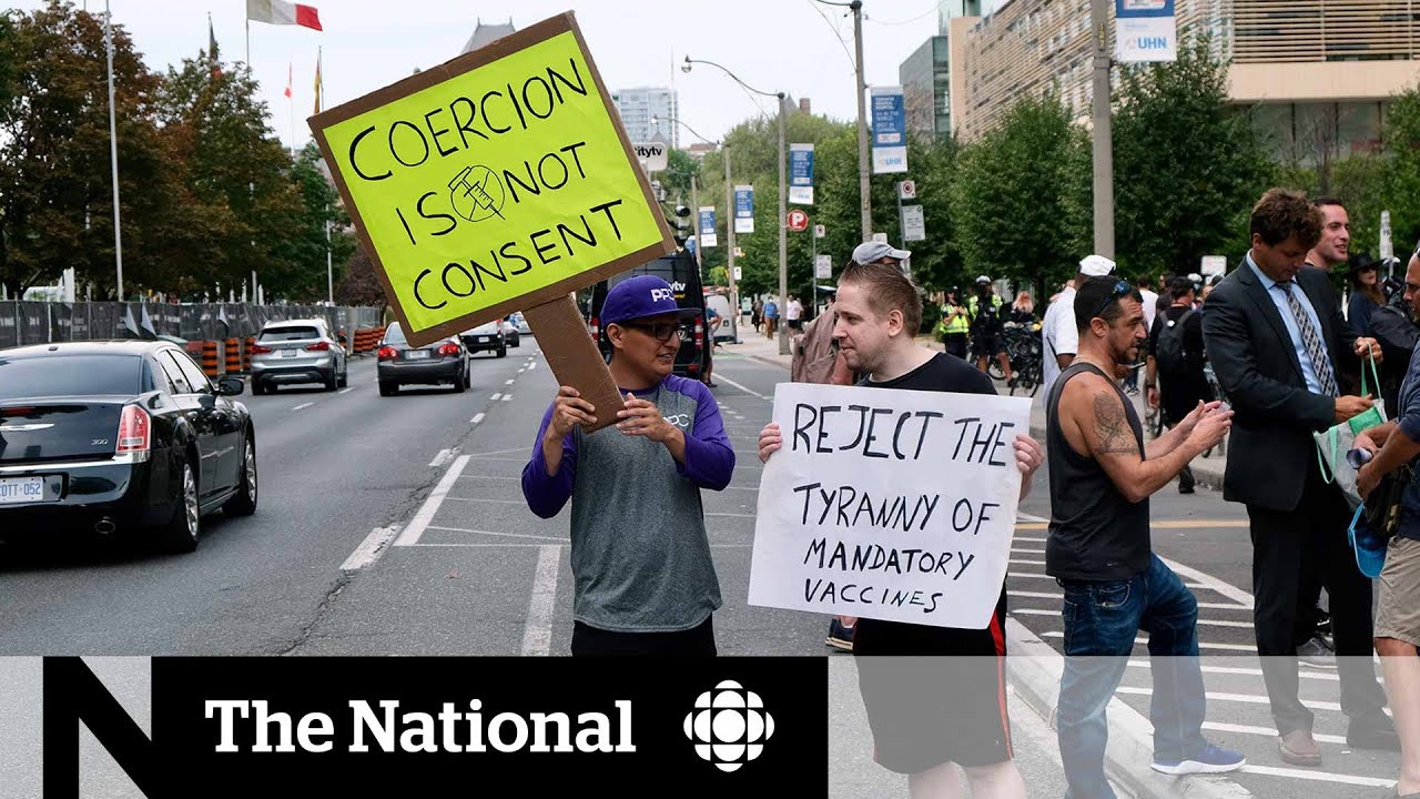 Protesters rally against vaccine mandates, passports outside hospitals