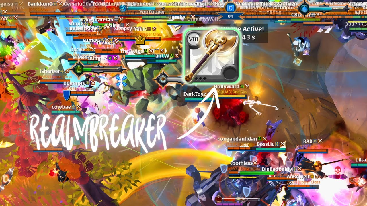 REALMBREAKER 裂狱斧 | BOMB SQUAD | AS SERVER | ONE GIN | Albion Online ZVZ