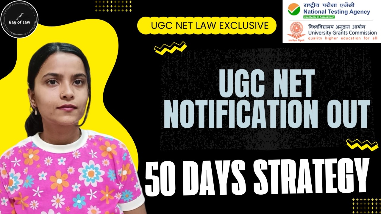UGC NET 2026 Form OUT 🚨 | 50 Day Strategy for Law | Zero to JRF Strategy | Complete Study Plan 2026