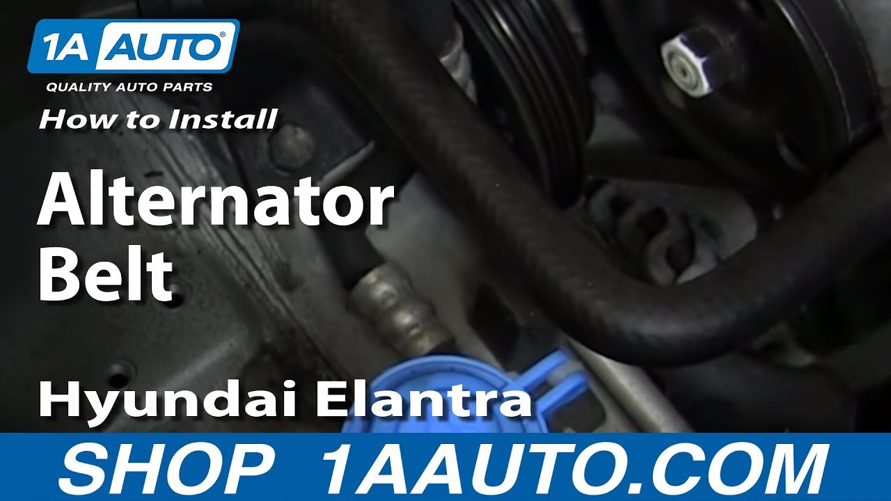 How to Replace Serpentine Belt 96-06 Hyundai Elantra