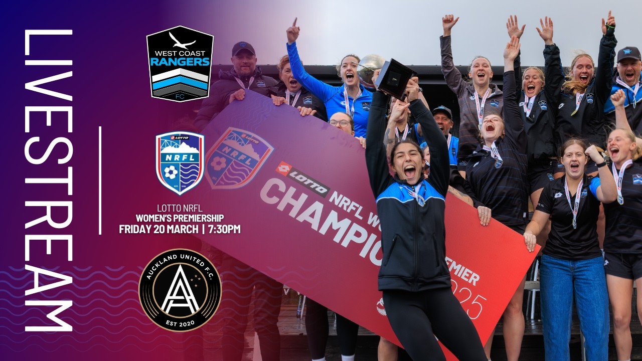 LOTTO NRFL Women's Premiership live | West Coast Rangers v Auckland United