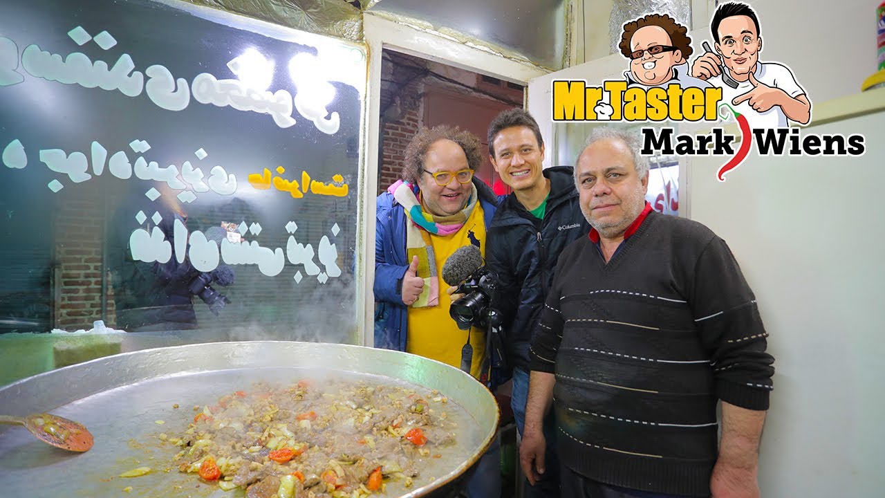 Mr. Taster and Mark Wiens in the magnificent and ancient Bazaar of Tabriz