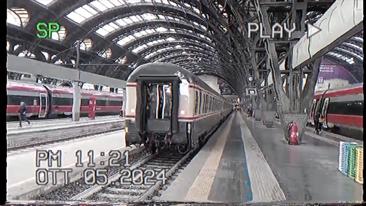 Milano Centrale, treno storico, rientro per il DORS, viale Monza, 113 Milano.Video in VHS!