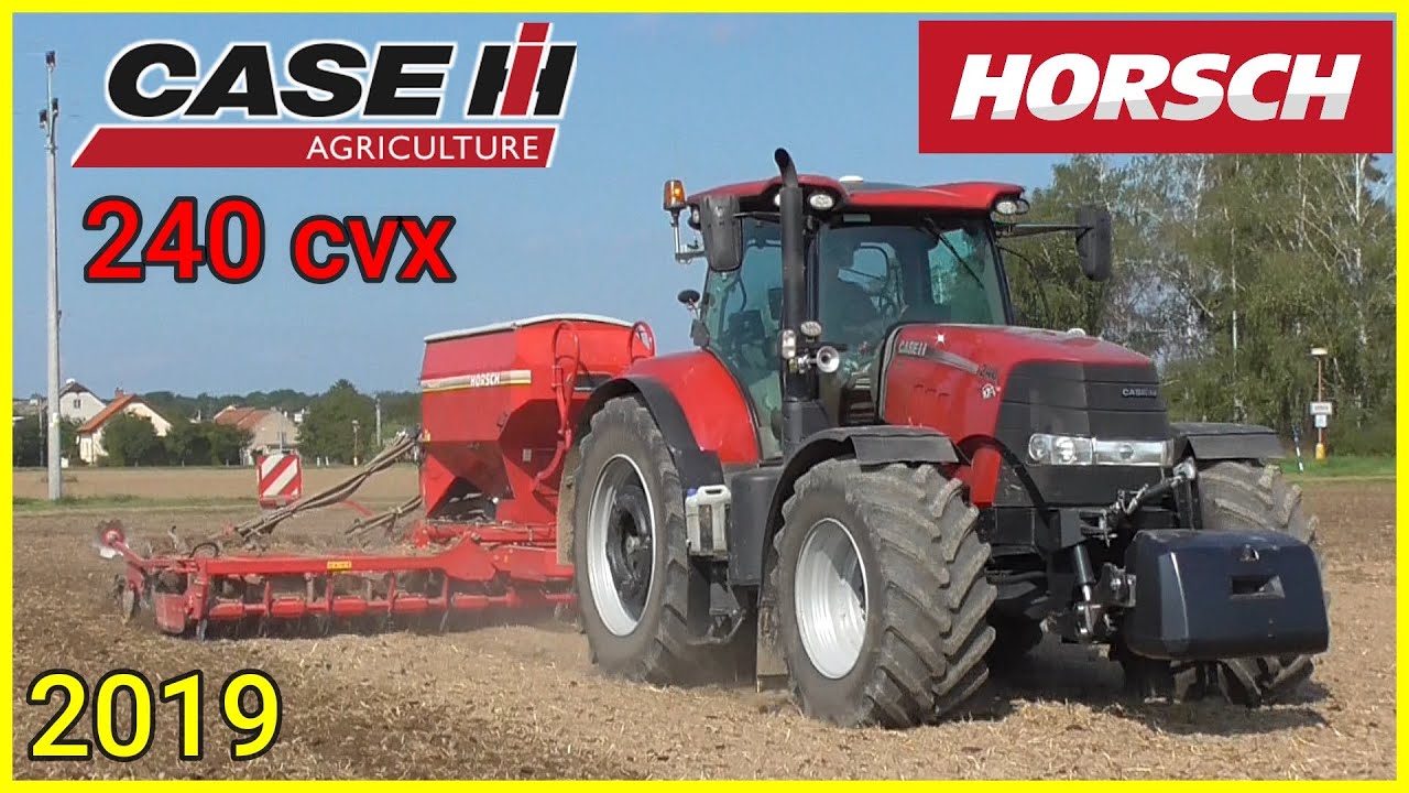 Case IH Puma 240 cvx + Horsch Pronto 6 DC - Setí Řepky 2019 - !! ORIGINAL SOUND !!