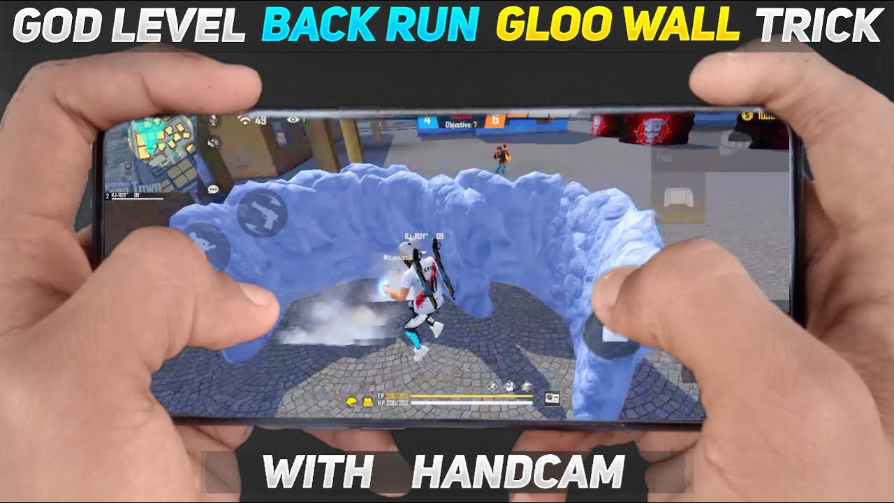 Pagal M10 - Handcam Very Fast Back Run Gloo Wall Trick | Back Running Gloo Wall + Bawandar Gloo Wall