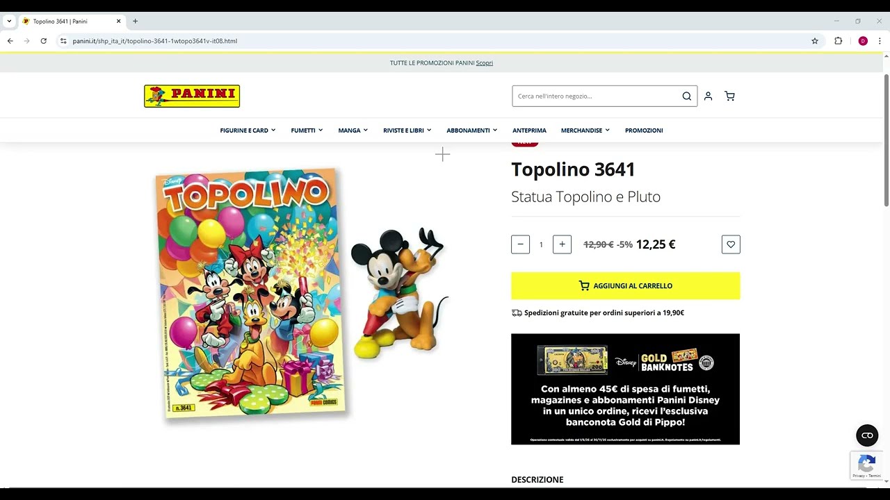 Topolino 3641 dove reperirlo se non è più disponibile in edicola