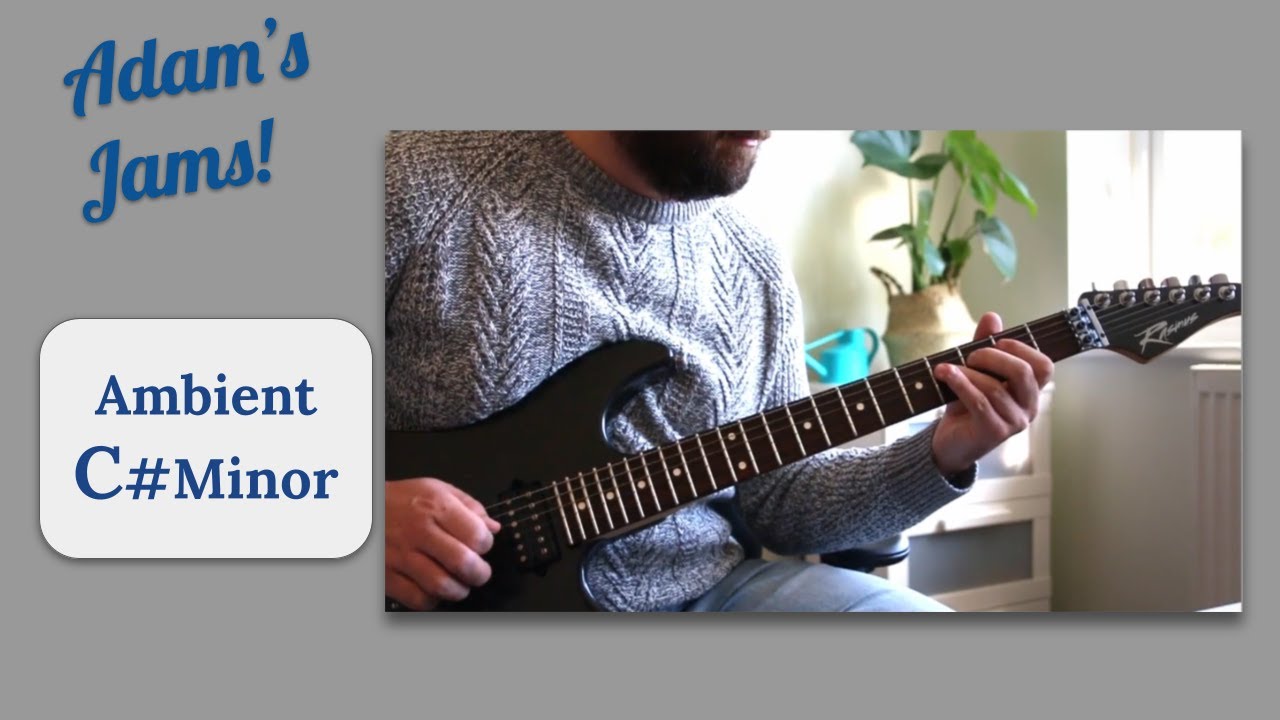 Long Ambient Loop Guitar Jam Track in C#m