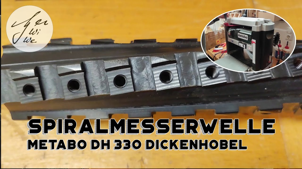 Einbau Spiralmesserwelle Metabo DH 330