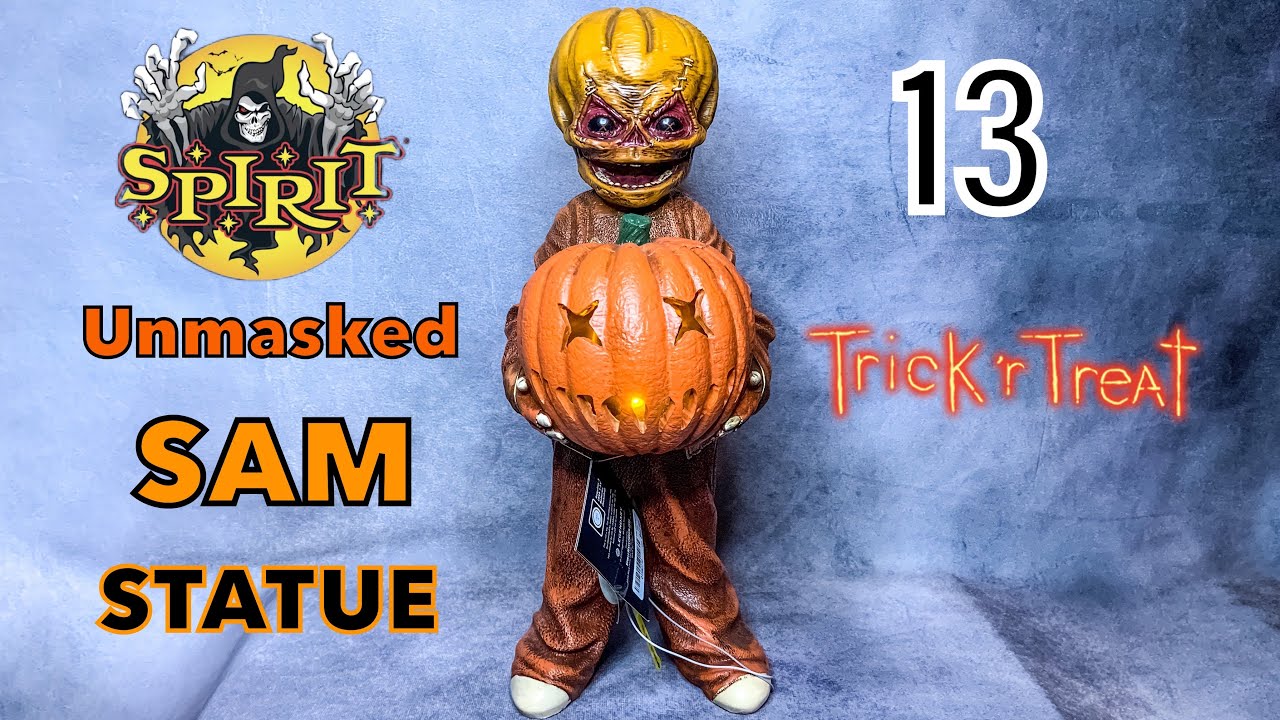 Spirit Halloween: Trick 'r Treat Light-Up Unmasked Sam Statue Review