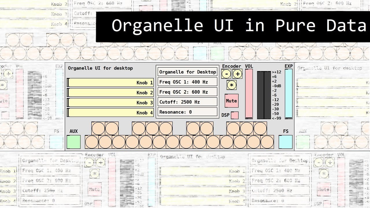 Organelle UI in Pure Data