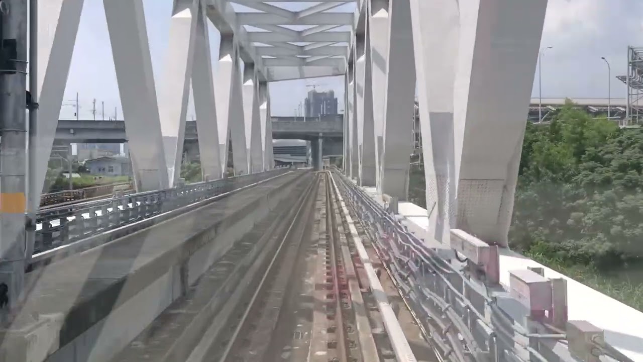 台中捷運豐樂公園至高鐵台中站前路景畫面