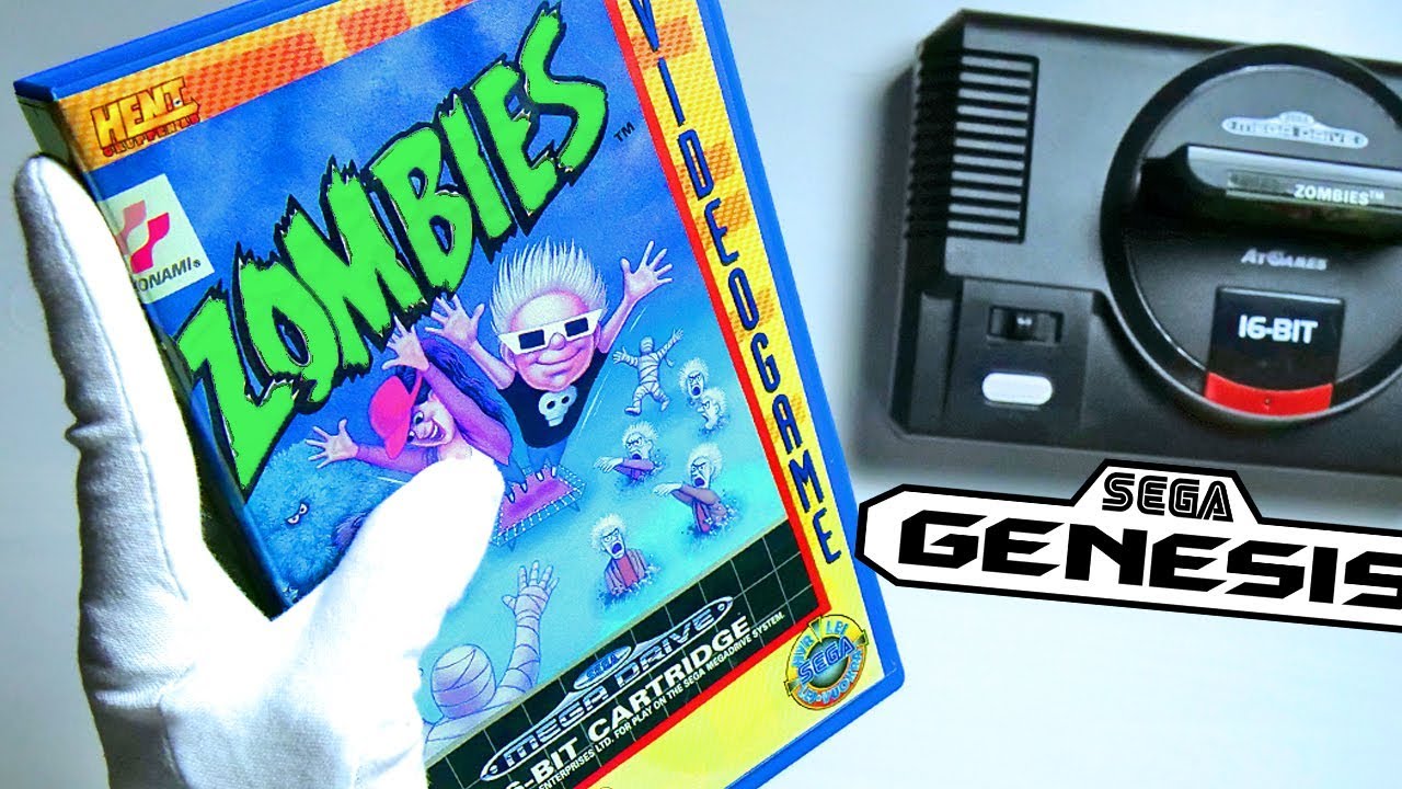 ZOMBIES ON SEGA GENESIS - Unboxing Mega Drive Flashback Retro HD Console