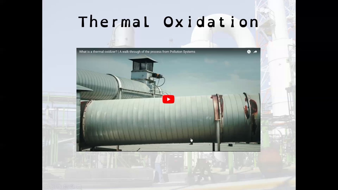 Control of VOCs Thermal Oxidation Overview